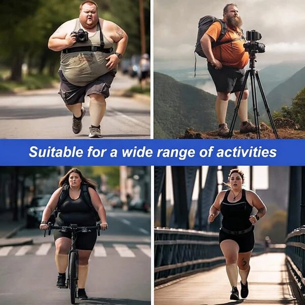 Wide Calf Premium Compression Socks | 20–30 mmHg