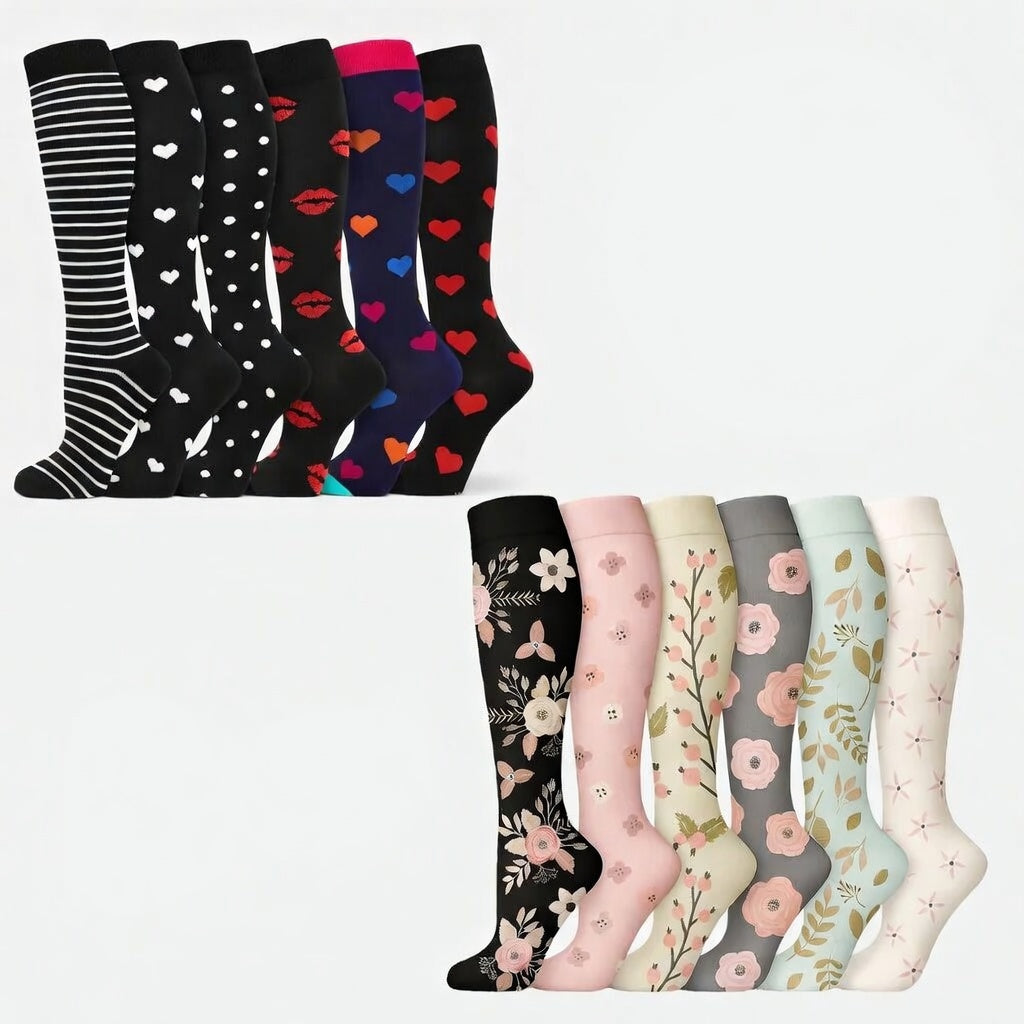 Compression Socks Love & Floral | 20-30mmHg