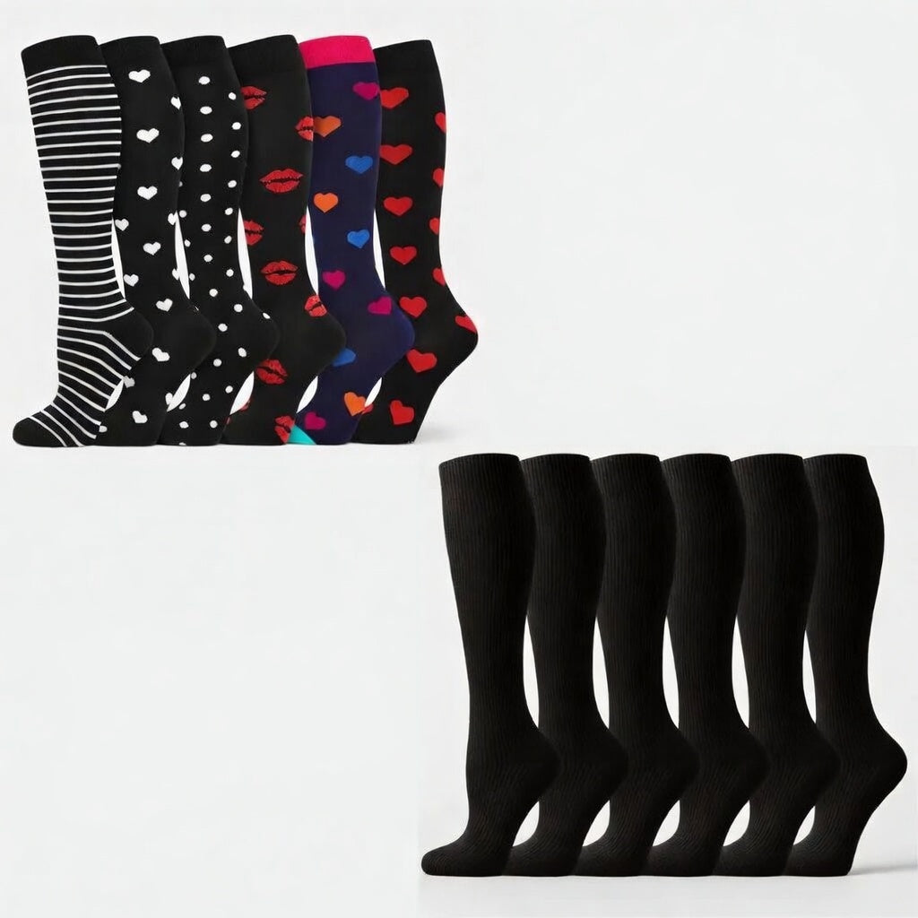 BlackLove Compression Socks Mix | 20-30mmHg